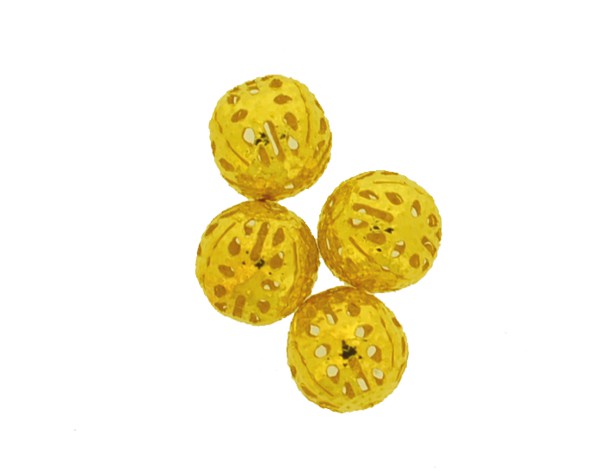 Bola rendada dourada - 10 mm (10 peças) MT-163